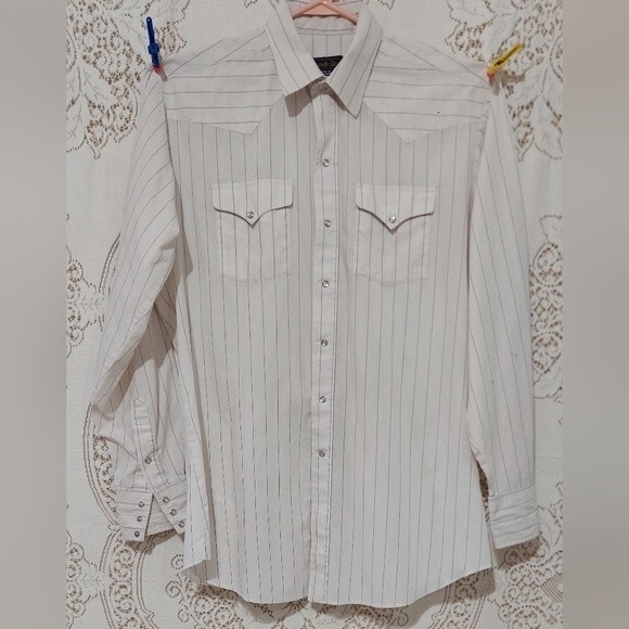 Panhandle Slim Other - Vintage Western Classic Panhandle Slim US Made size 17 38 white and blue